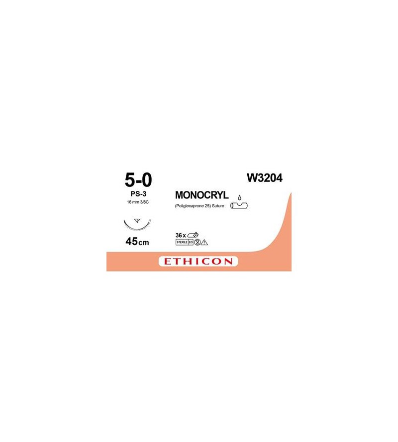 SUTURA MONOCRYL 5/0...